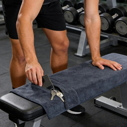 Toalla de gym AXENFIT de microfibra